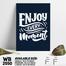 DDecorator Enjoy Every Moment - Motivational Wall Board And Wall Canvas image