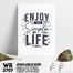 DDecorator Enjoy Simple Life - Motivational Wall Board And Wall Canvas image