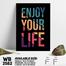 DDecorator Enjoy Your Life - Motivational Wall Board And Wall Canvas image