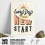 DDecorator Everyday Is a New Start - Motivational Wall Board and Wall Canvas image