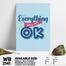 DDecorator Everything Will Be OK - Motivational Wall Board and Wall Canvas image