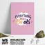 DDecorator Everything Will Be Ok - Motivational Wall Board And Wall Canvas image