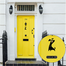 DDecorator Excite (Dog) Vinyl Decals Removable Door Eye Sticker image