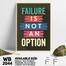 DDecorator Failor - Motivational Wall Board and Wall Canvas image