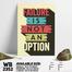 DDecorator Failure Is Not An Option - Motivational Wall Board And Wall Canvas image