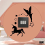 DDecorator Fairy Girl With Star Wall Stickers and Decals Home Decor Wall Decor Removable Vinyl Wall Sticker image