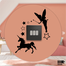 DDecorator Fairy Girl With Star Wall Stickers and Decals Home Decor Wall Decor Removable Vinyl Wall Sticker image