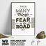 DDecorator Fear - Motivational Wall Board and Wall Canvas image
