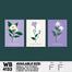 DDecorator Flower And Leaf Abstract Art Wall Board And Wall Canvas - Set of 3 image