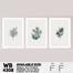 DDecorator Flower And Leaf Abstract Art (Set of 3) Wall Board And Wall Canvas image