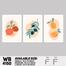 DDecorator Flower And Leaf Abstract Art Wall Board And Wall Canvas - Set of 3 image
