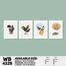DDecorator Flower And Leaf Abstract Art (Set of 4) Wall Board And Wall Canvas image