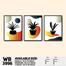 DDecorator Flower And Leaf Abstract Art (Set of 3) Wall Board And Wall Canvas image