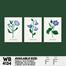 DDecorator Flower And Leaf Abstract Art Wall Board And Wall Canvas - Set of 3 image