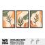 DDecorator Flower And Leaf Abstract Art (Set of 3) Wall Board And Wall Canvas image