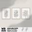 DDecorator Flower And Leaf ArtWork Wall Decor image