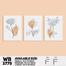 DDecorator Flower And Leaf ArtWork Wall Decor image