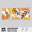 DDecorator Flower And Leaf ArtWork Wall Decor image