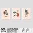 DDecorator Flower And Leaf ArtWork (Set of 3) Wall Board And Wall Canvas image