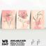 DDecorator Flower And Leaf ArtWork (Set of 3) Wall Board And Wall Canvas image