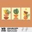 DDecorator Flower And Leaf ArtWork Wall Decor image