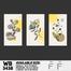 DDecorator Flower And Leaf ArtWork (Set of 3) Wall Board And Wall Canvas image
