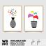 DDecorator Flower And Leaf ArtWork Wall Decor image