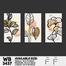 DDecorator Flower And Leaf ArtWork (Set of 3) Wall Board And Wall Canvas image