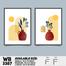 DDecorator Flower And Leaf ArtWork (Set of 2) Wall Board And Wall Canvas image