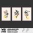 DDecorator Flower And Leaf ArtWork (Set of 3) Wall Board And Wall Canvas image