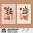 DDecorator Flower And Leaf ArtWork (Set of 2) Wall Board And Wall Canvas image
