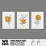 DDecorator Flower And Leaf ArtWork (Set of 3) Wall Board And Wall Canvas image