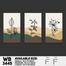 DDecorator Flower And Leaf ArtWork (Set of 3) Wall Board And Wall Canvas image