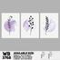 DDecorator Flower And Leaf ArtWork Wall Decor image
