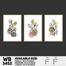 DDecorator Flower And Leaf ArtWork (Set of 3) Wall Board And Wall Canvas image