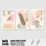 DDecorator Flower And Leaf ArtWork (Set of 3) Wall Board And Wall Canvas image