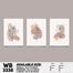DDecorator Flower And Leaf ArtWork (Set of 3) Wall Board And Wall Canvas image
