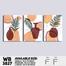 DDecorator Flower And Leaf ArtWork Wall Decor image