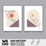 DDecorator Flower And Leaf ArtWork (Set of 2) Wall Board And Wall Canvas image