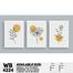 DDecorator Flower And Leaf (Set of 3) Wall Board And Wall Canvas image