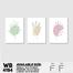 DDecorator Flower And Leaf (Set of 3) Wall Board And Wall Canvas image