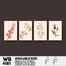 DDecorator Flower And Leaf (Set of 4) Wall Board And Wall Canvas image