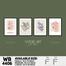 DDecorator Flower And Leaf Typography Art (Set of 4) Wall Board And Wall Canvas image