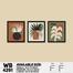 DDecorator Flower And Leaf With Vase (Set of 3) Wall Board And Wall Canvas image