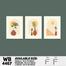 DDecorator Flower And Leaf With Vase (Set of 3) Wall Board And Wall Canvas image