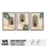 DDecorator Flower And Leaf With Vase (Set of 3) Wall Board And Wall Canvas image
