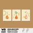 DDecorator Flower And Leaf With Vase (Set of 3) Wall Board And Wall Canvas image