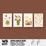 DDecorator Flower And Leaf With Vase (Set of 4) Wall Board And Wall Canvas image