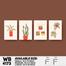 DDecorator Flower And Leaf With Vase (Set of 4) Wall Board And Wall Canvas image