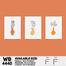 DDecorator Flower And Leaf With Vase (Set of 3) Wall Board And Wall Canvas image